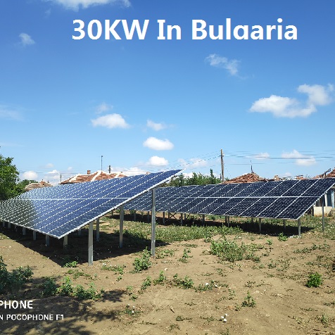  Bluesun 30kw Sistema Solar en Bulgaria